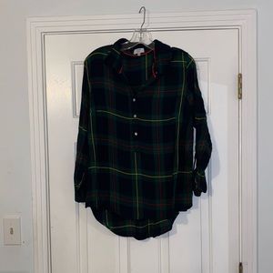 Crown and Ivy Plaid Blouse